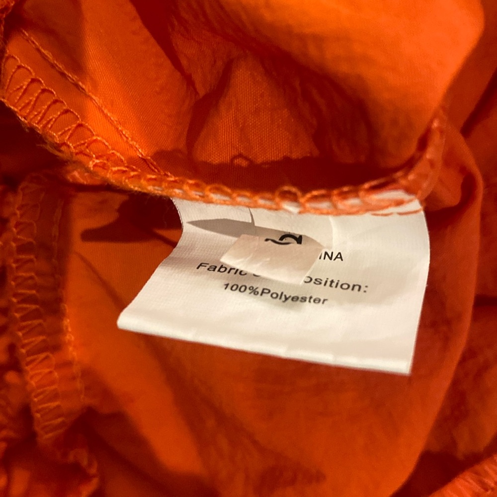 Orange cargo windbreaker pants - Picture 7 of 7